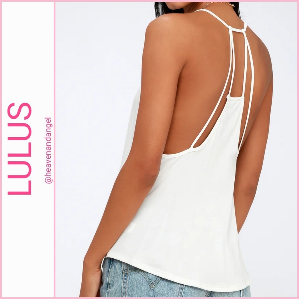 Lulus DeLeon White Strappy Tank Top